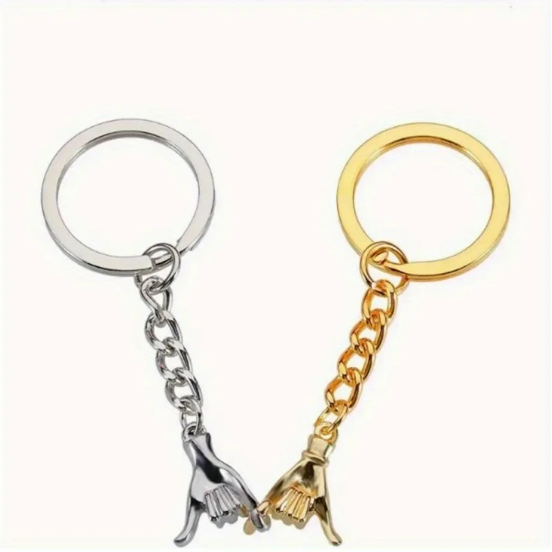 Fashion Couple Hand in Hand Creative Keychain Personalized Men and Women Fashion Valentine's Day Gift