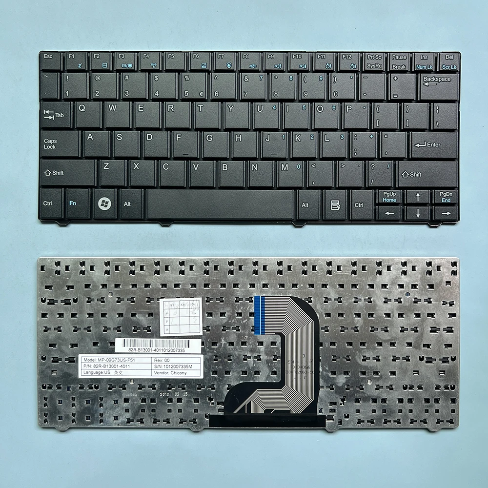 XIN US Keyboard For MP-09G73US-F51 82R-B13001-4011 1012007335M Laptop