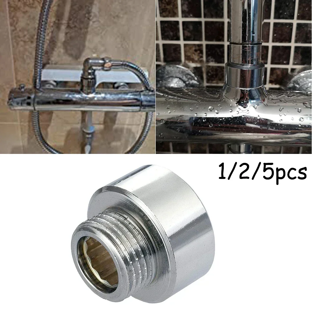 สายฝักบัว/หัวอะแดปเตอร์ 3/4 "ถึง 1/2" ชาย Chrome ลดหญิงซ่อมท่อทองแดงอุปกรณ์สําหรับแตะก๊อกน้ํา