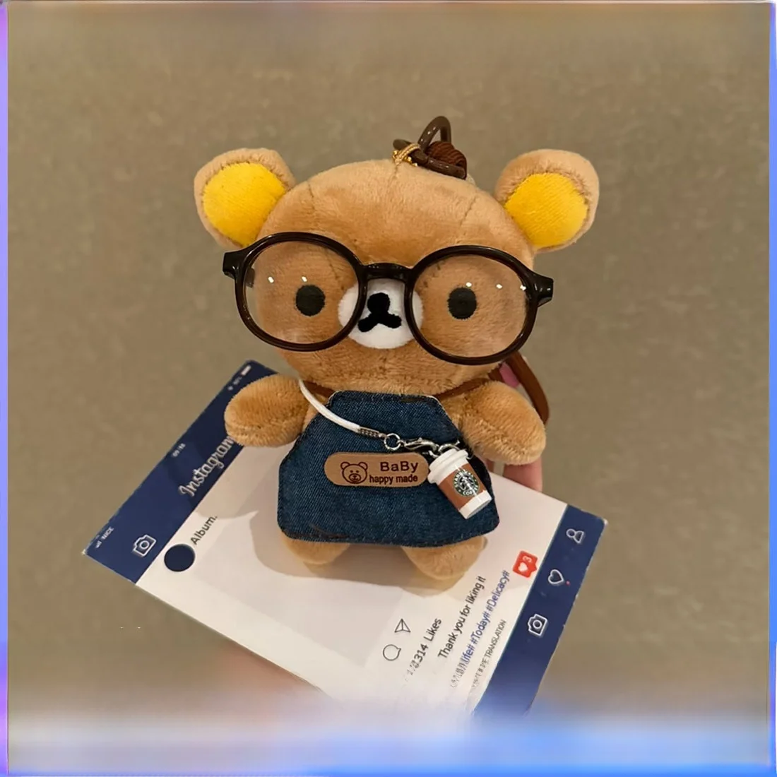 cute-bear-plush-toy-soft-fabric-art-birthday-gift-for-girls-easygoing-cartoon-style-hanging-decoration-wqinshoe