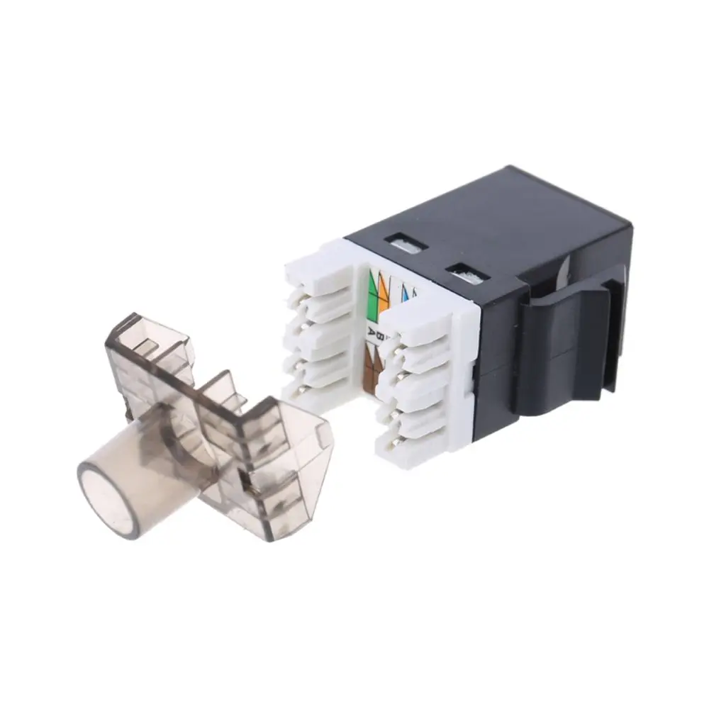 1pcs UTP CAT6 Network Module RJ45 Connector  information socket Computer Outlet IO Cable adapter Jack