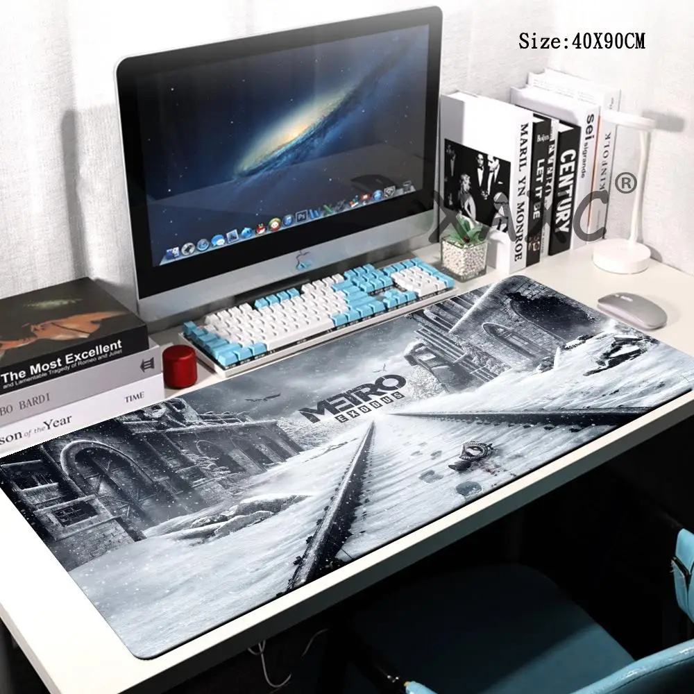 

Коврик для мыши Большой резиновый коврик для мыши с замком на краю компьютерный геймер HD Metro Exodus печатный коврик для стола коврик для клавиатуры