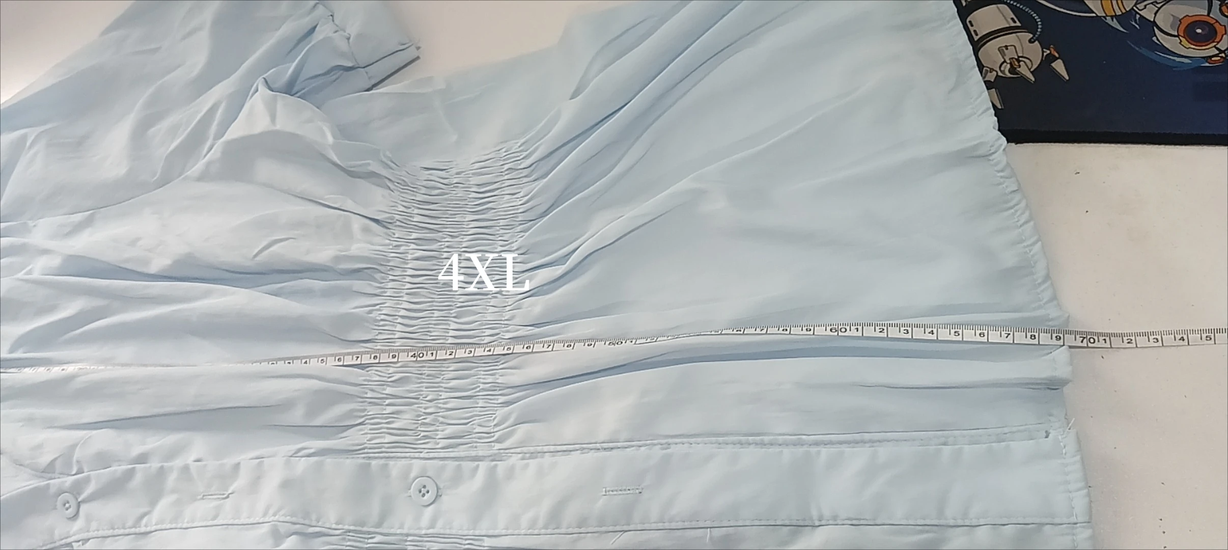200 Pounds Plus Size Elastische Taille Büro-Damen-Trendhemd und Bluse Einfarbiges Oberteil Damenbekleidung V-Ausschnitt French Chic Basics – Detail 15