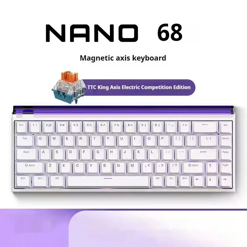Madlions NANO68 PRO Mechanical Keyboard Magnetic Switch RGB Hotswap 8000HZ RT 0.01mm DSK MT Gamer Esports Gaming Wired Keyboard