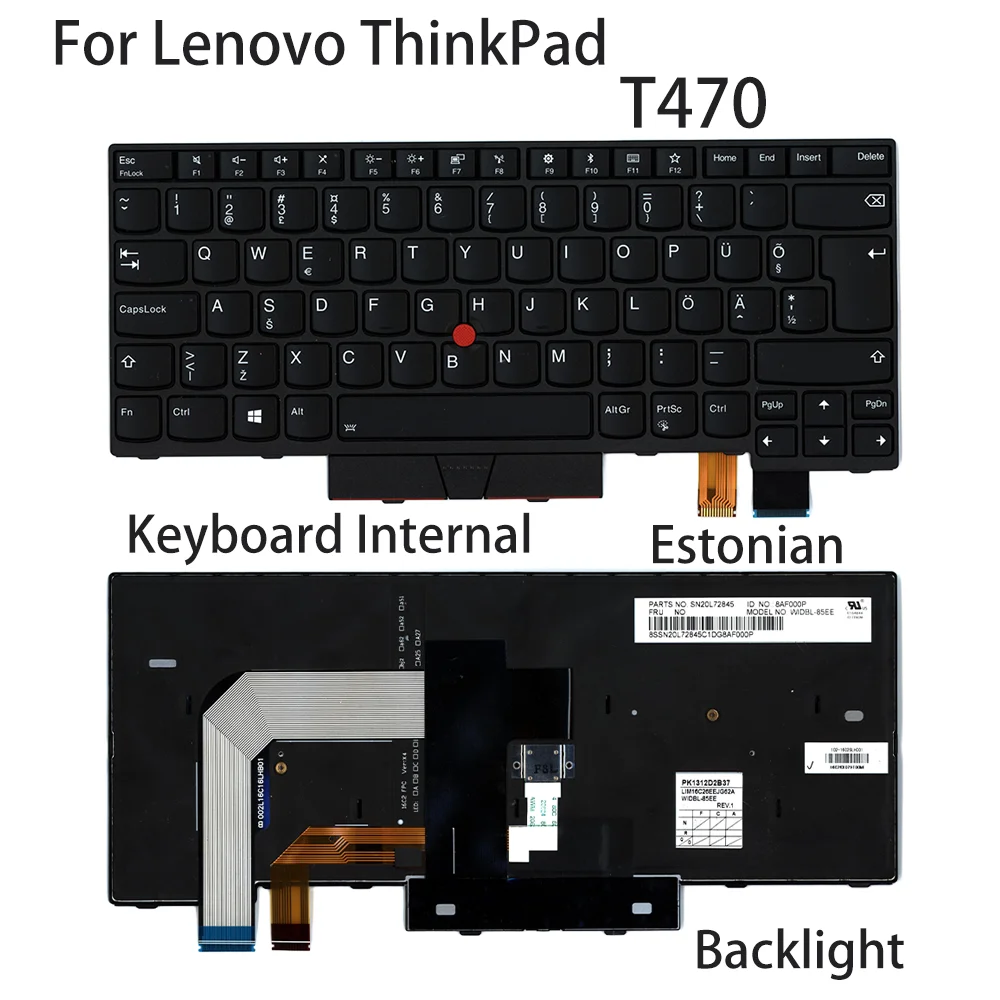 

Новая клавиатура для ноутбука Lenovo ThinkPad T470, внутренняя электронная подсветка FRU: 01AX524 01AX565 01AX606