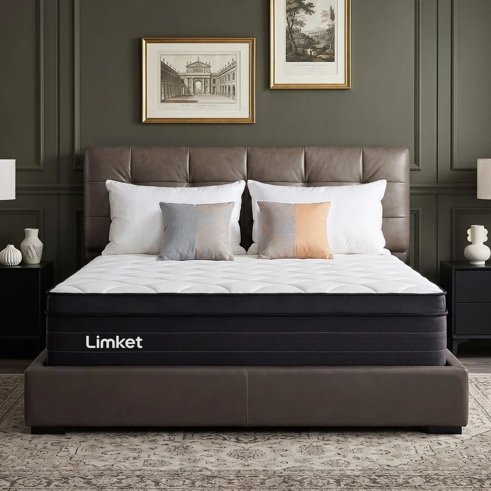 Queen Mattress 12 inch Hybrid Colchone Mattress Size in a Box