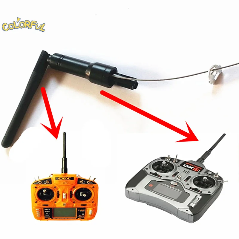 Transmitter 2.4Ghz Antenna Aerial For DX8 DX7 DX6i Radio JR DSX7 DSX9 DSX12 Remote Control ORX T-SIX