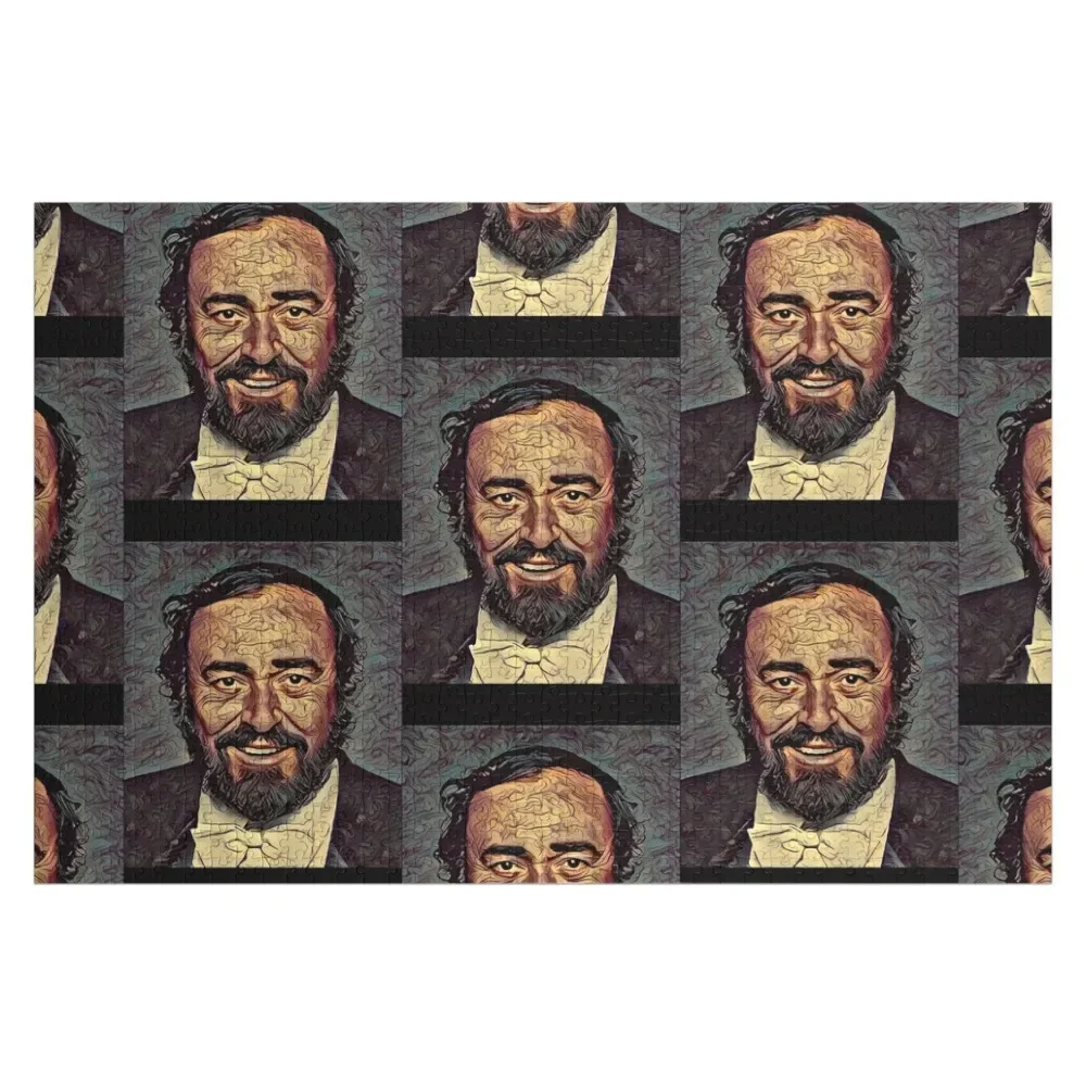 

Luciano Pavarotti Artistic Portrait Tribute Classic Jigsaw Puzzle With Photo Wooden Adults Puzzle