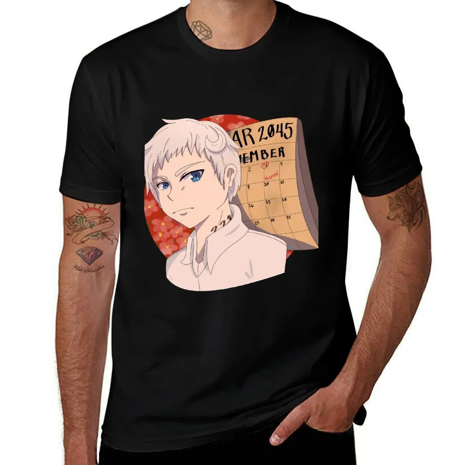 

Norman, The Promised Neverland T-Shirt man t shirt cotton high quality t shirts cotton 100% T-Shirt
