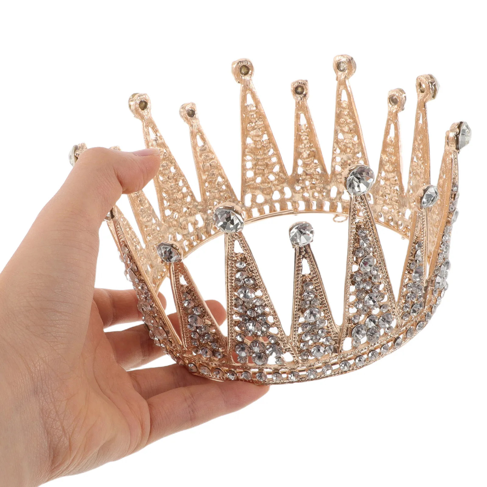 

Rhinestone Princess Crown Bridal Crystal Headband Tiaras for Women Rhinestones Wedding Headpieces
