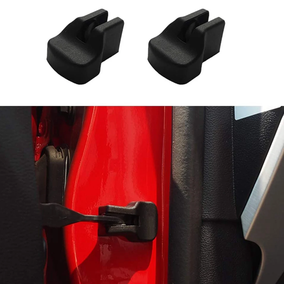 Door Lock Arm Protection Protector Cover Stopper Buckle Cap Anti-Rust Interior Accessories for Ford Mustang 2015-2020