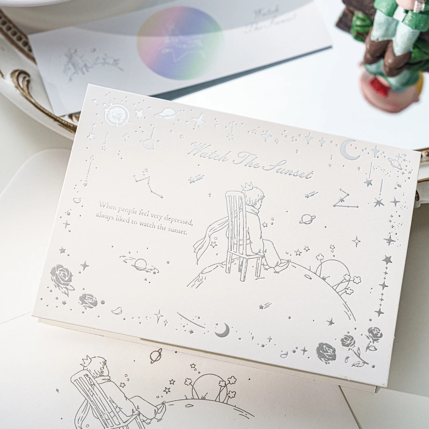 4 teile/los der Prinz und die Rosen serie Karten & Geschenk karten