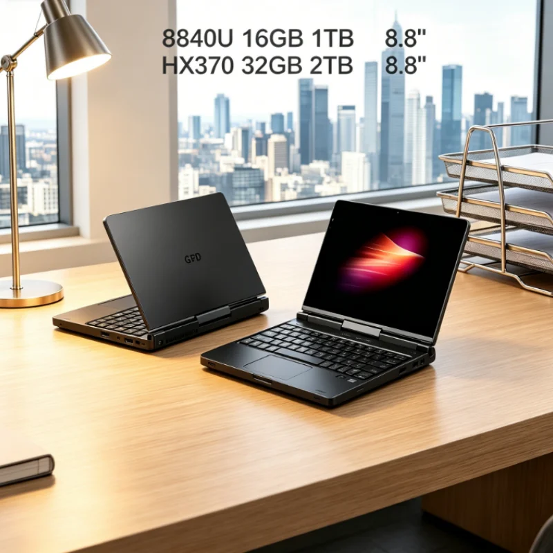 Portátil 2 en 1 Palm Size 2026 GPD Pocket4 Ultimate AMD AI 9 HX 370 64GB 2TB NVMe 8.8 Pulgadas 144Hz
