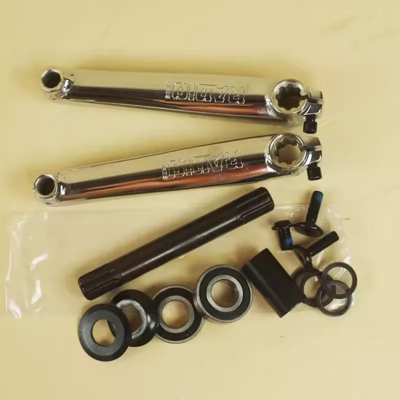 

With label BMX Small-Wheel Bicycle Crank 8-Pedal 19MM Action Street Bike 170L Electroplated Silver Crank
