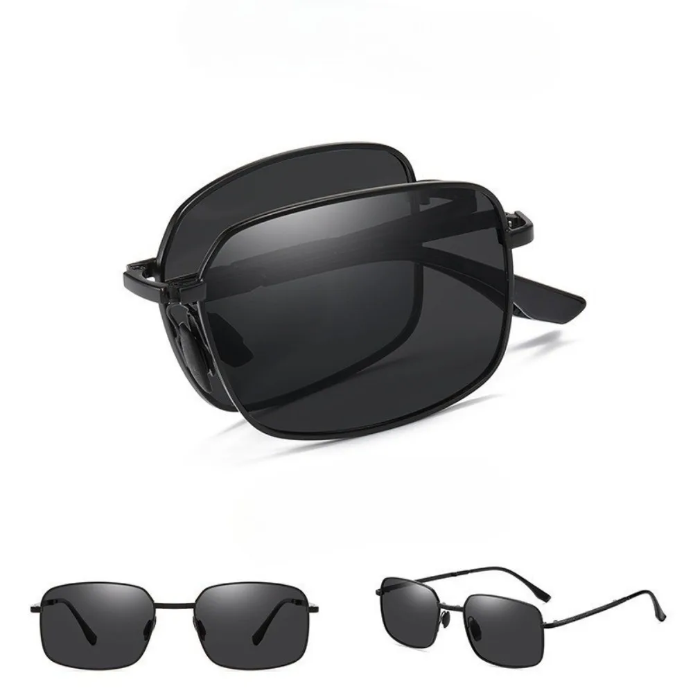 Zusammenklappbare polarisierte Farbwechsel-Sonnenbrille für den täglichen und nächtlichen Gebrauch. Angelbrille für männliche Fahrer – Detail 5