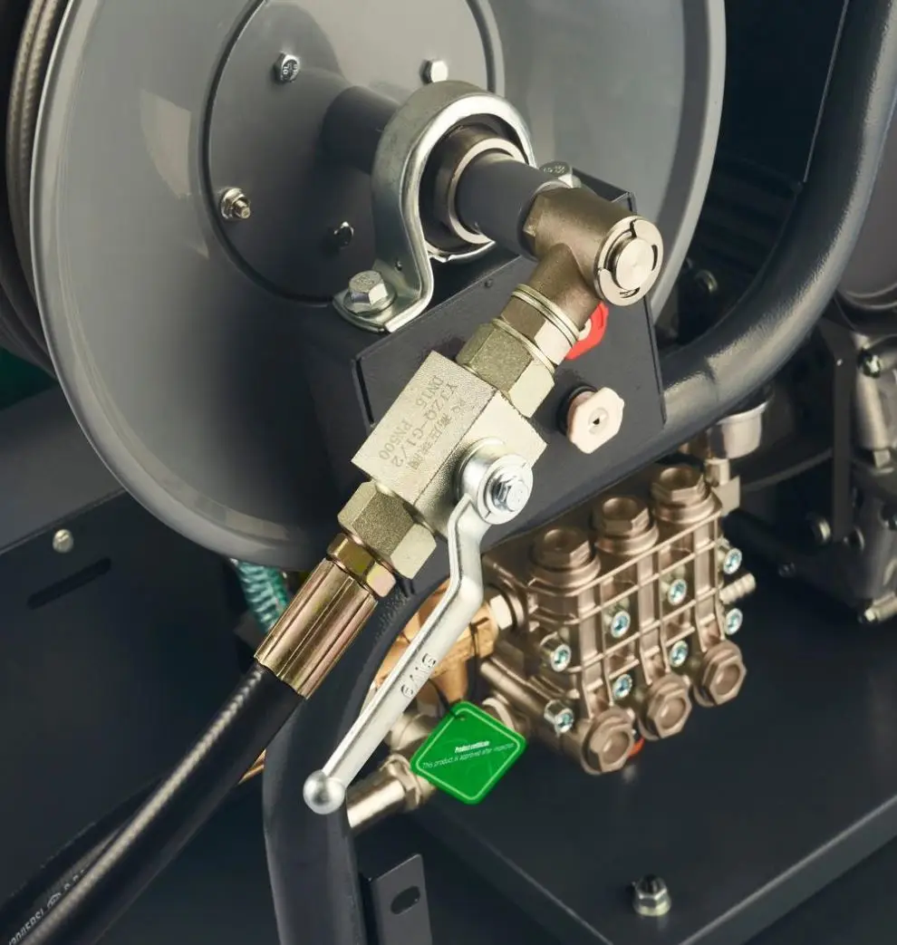 Macchina per la pulizia dei tubi della pompa dell'acqua per lavaggio auto a benzina commerciale, getto fognario, 150 bar, 2000 psi, idropulitrice ad alta pressione