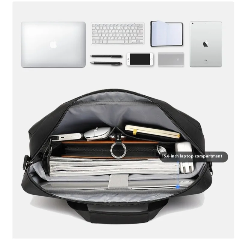 Large Capacity Laptop Bag Shockproof Protective Laptop Case 15.6 inch Strap Carrying for Lenovo/HP/Dell/Asus/