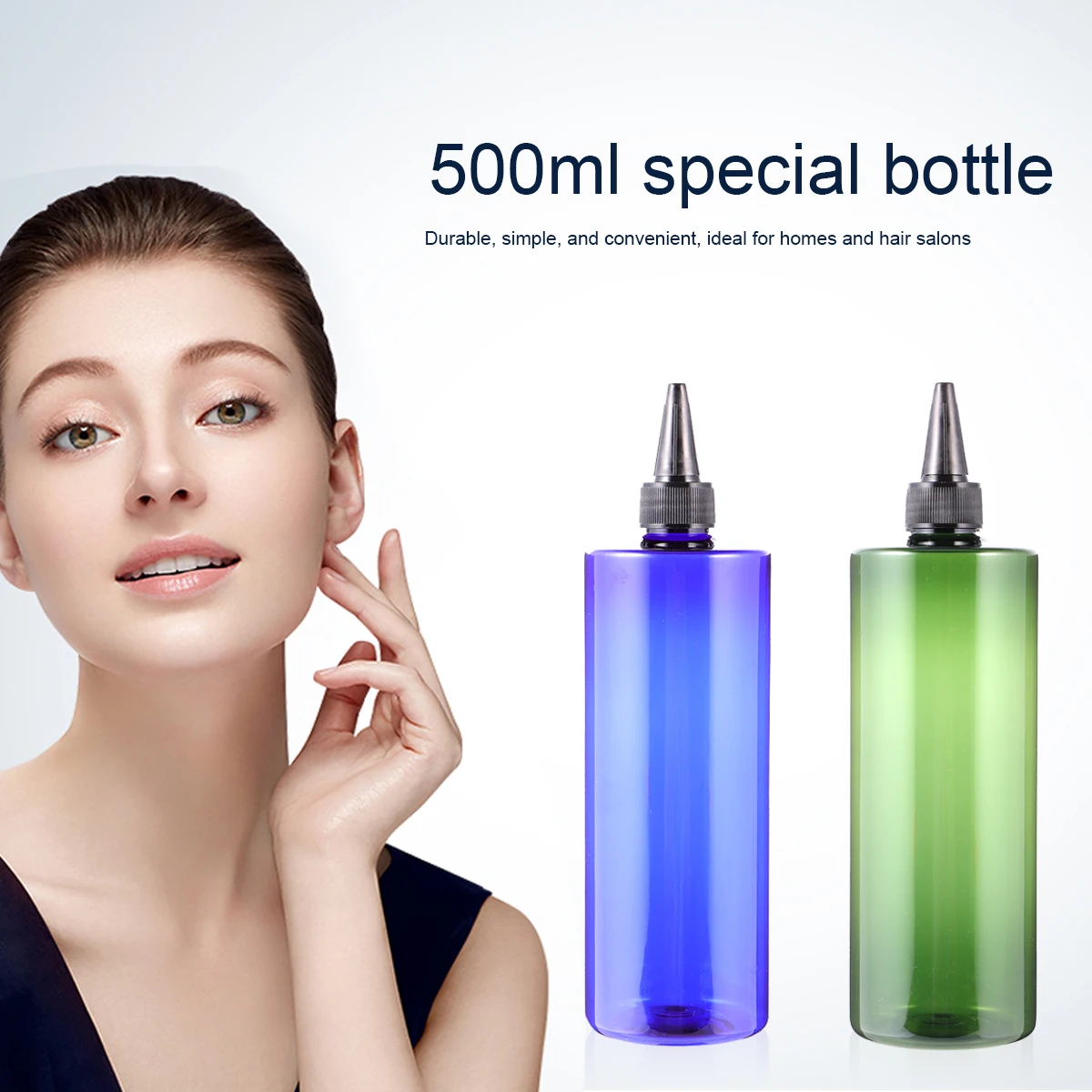 

4Pcs Hair Dye Bottles Pointed Mouth Refillable Color Applicator Bottles for Hair Coloring Shampoo Conditioner Treatment Storage