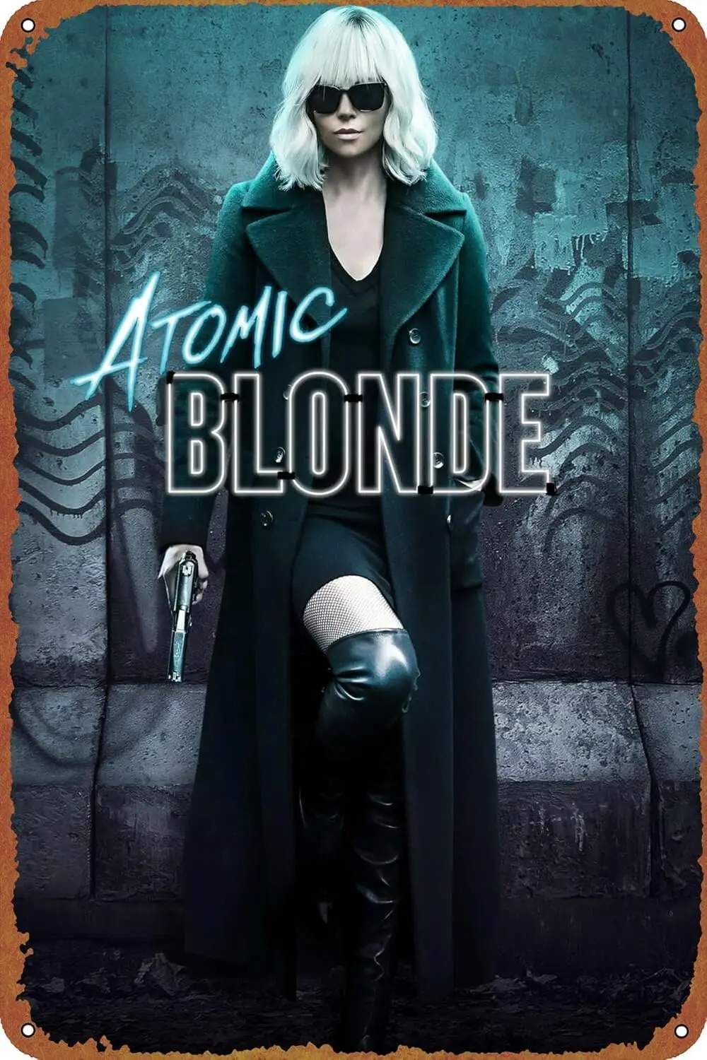 الذرية شقراء الفيلم المشارك الرجعية مضحك علامة معدنية 8x12 بوصة الألومنيوم جدار ديكور للمقاهي أبواب المنزل حدائق الحانات المطاعم