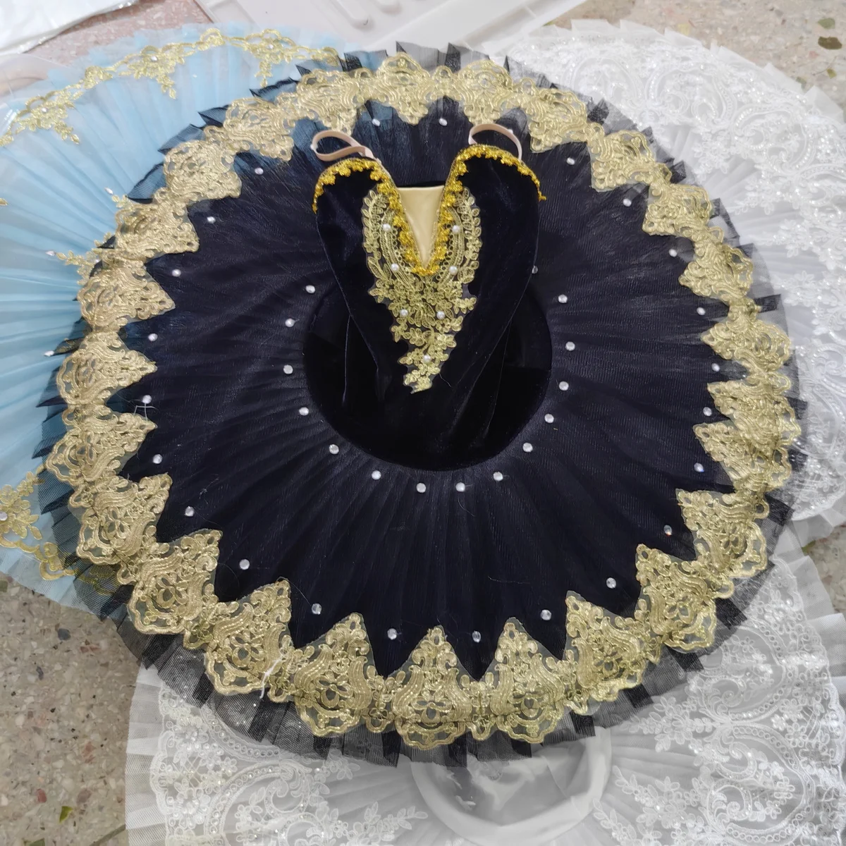 Ballet Tutu Dress Adult Women Black Swan Lake Costumes Professional Girl Ballerina Child Performance Ballet Clothes For Kids