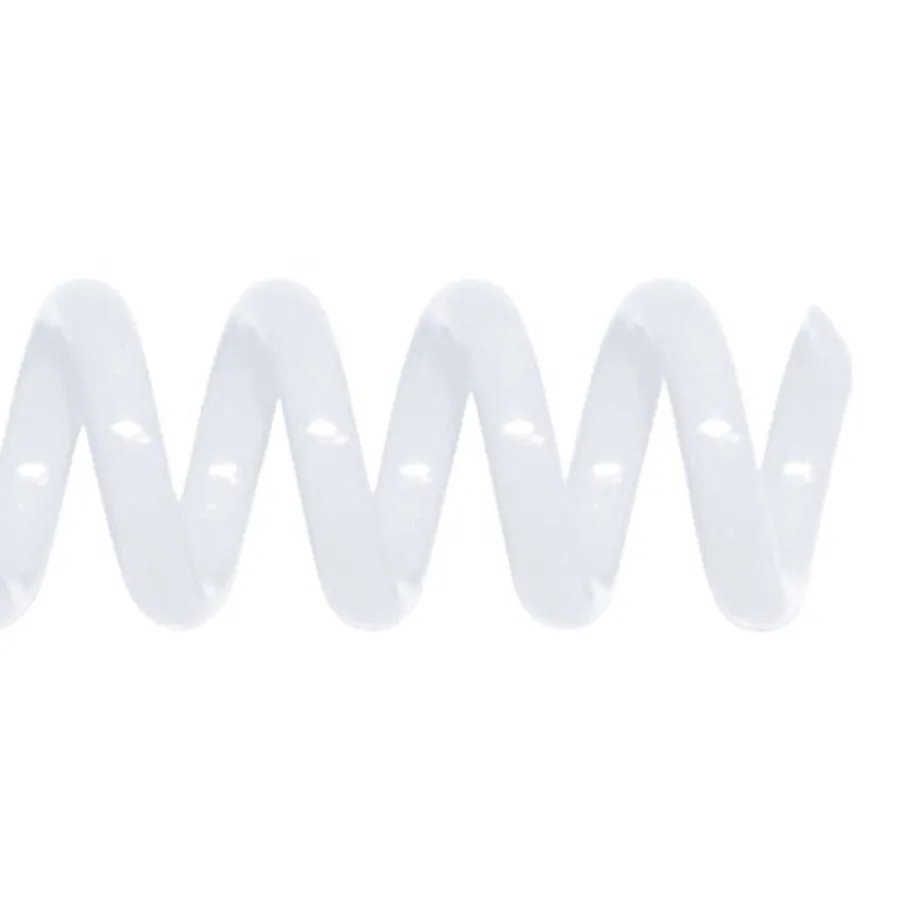 

42mm 1-21/32 in. Spiral Binding Coils for Reports Presentations and Proposals 4:1 Pitch 12 in. Length White 360 Sheets Binding