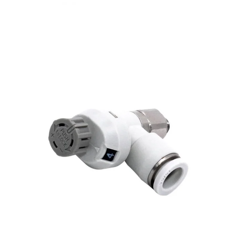 5pcs Pneumatic Flow Control Valve with Scale AS1201FS-M5-04/06/AS2201FS-01-06S/08S Adjustable Speed Regulator