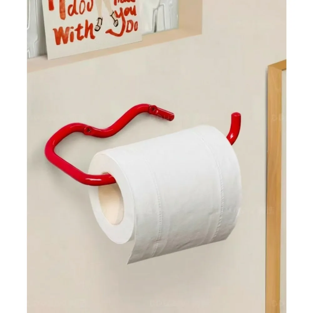 Multi-functional Paper Roll Holder, Wall Mounted Bathroom Organizer, Suitable for Toilet Tissue, Paper Towels, Kitchen Use