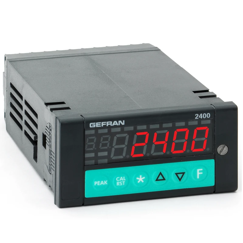 Gefran F028816 High Speed Indicator 2400-0-W-4R-0-1 1/8DIN 2Main In 2Aux In Math