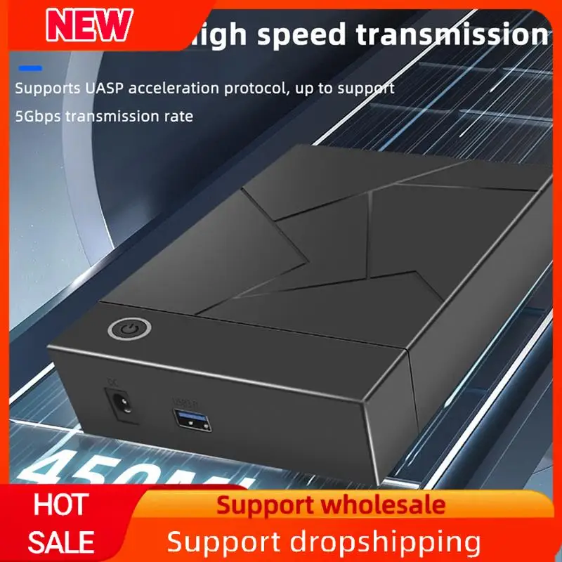 Wynajemna obudowa dysku twardego 3,5 cala USB 3.0 do SATA Obudowa dysku twardego SSD Obudowa zewnętrznego dysku półprzewodnikowego - wtyczka US Dur