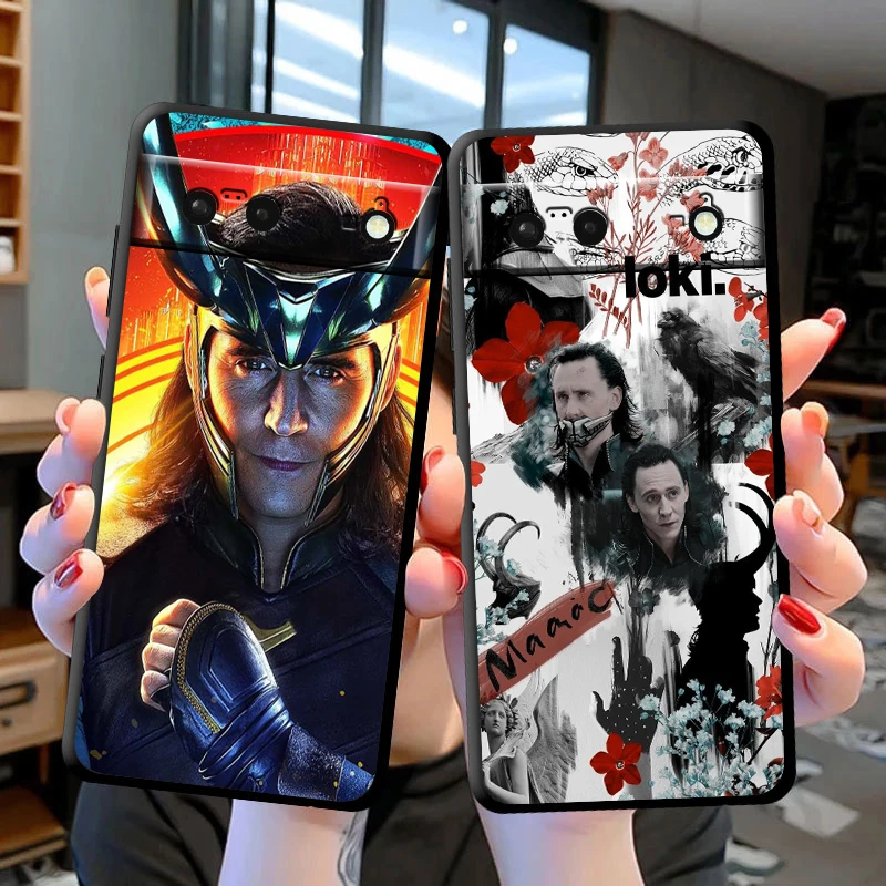 Avengers Loki Phone Case For Google Pixel 8 7 Pro 6 Pro 6A 5A 5 4 4A XL 5G Black Soft Fundas Cover