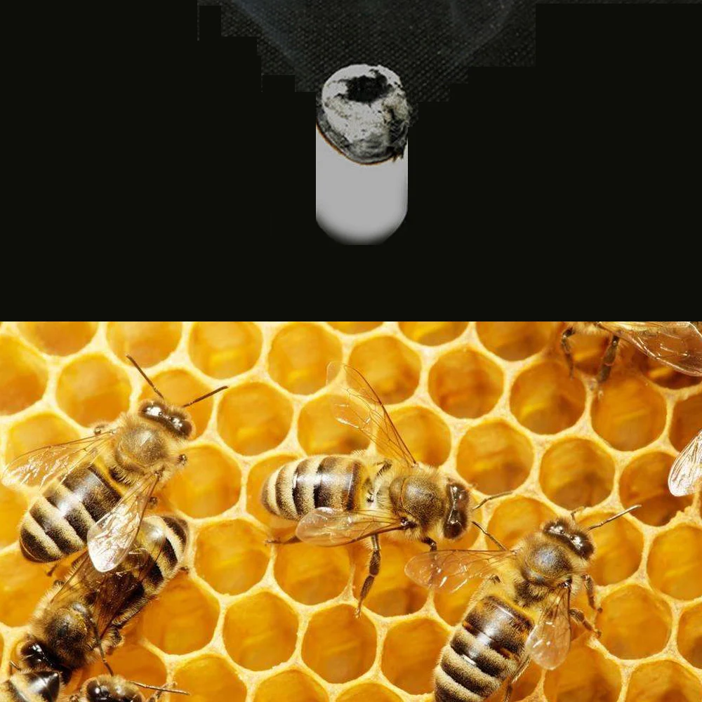 Bee Smoke Flare Herb Smoke Wormwood Smoker Non-Toxic Dedicated Herbal Fumigating Bee Hive Beekeeping Apiculture 54Pcs/Bag