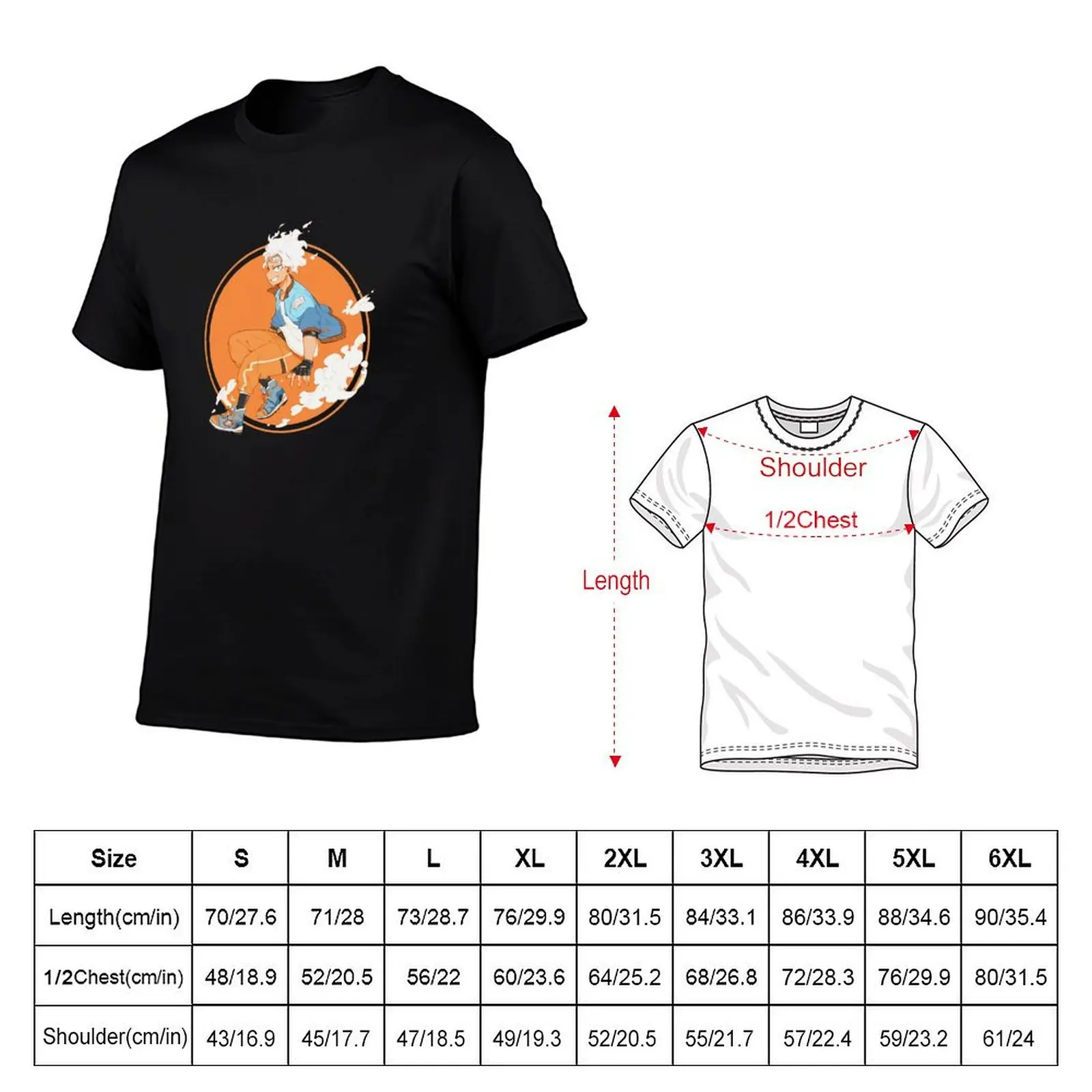 Oboro Shirakumo Anime Sticker T-Shirt Trendy Print Short Sleeve T-Shirt