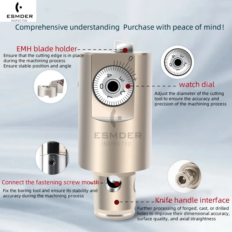 EWN20-36 25-47 32-60 41-74 53-95 68-150 100-203 CKB1-6 LBK1-6 EWN Precision Boring Head Adjustable Fine Turning Boring Tool