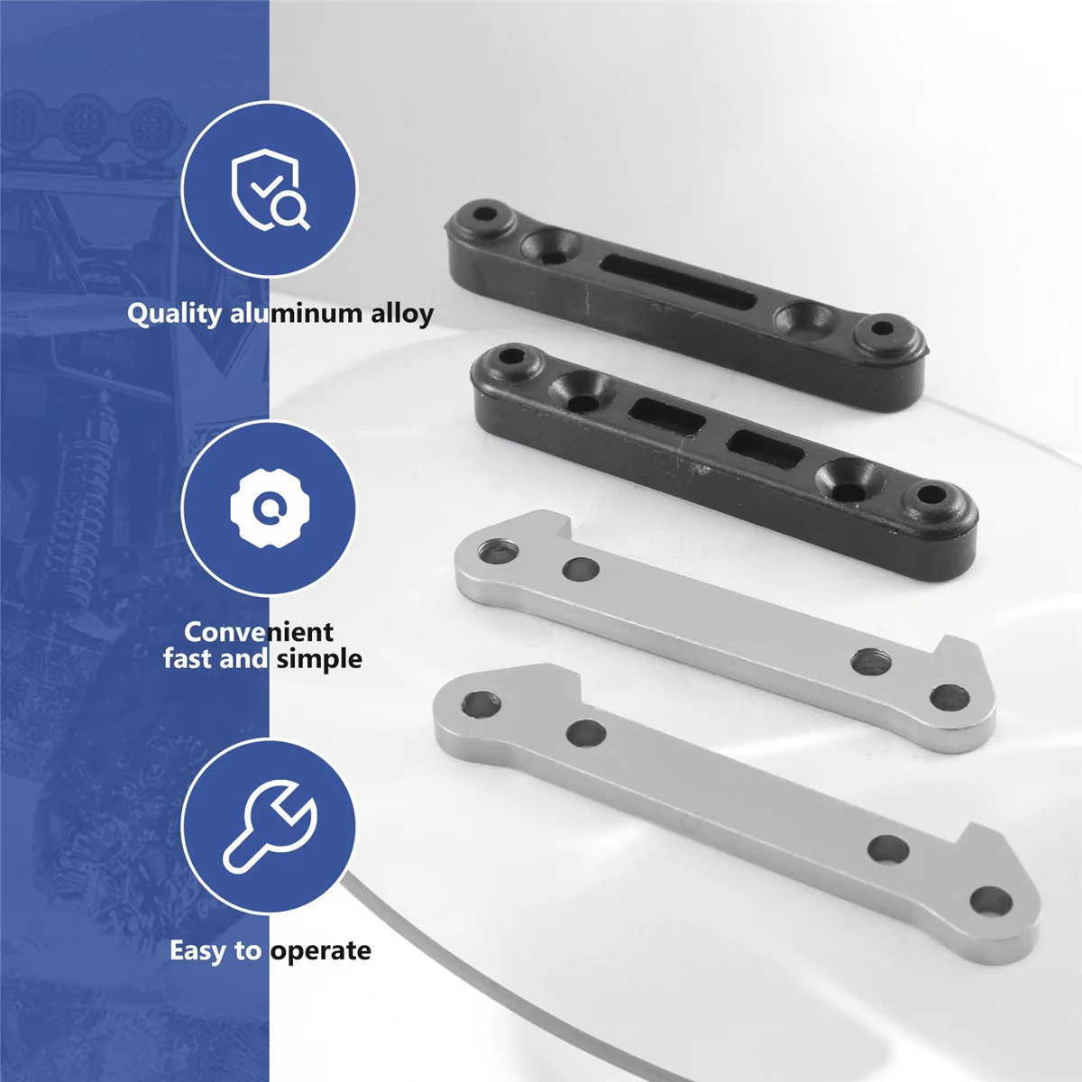 Pratico supporto per braccio sospensione anteriore e posteriore 7181 per ZD Racing DBX-10 DBX10 10421-S 9102 1/10 RC Accessori per pezzi di ricambio per auto