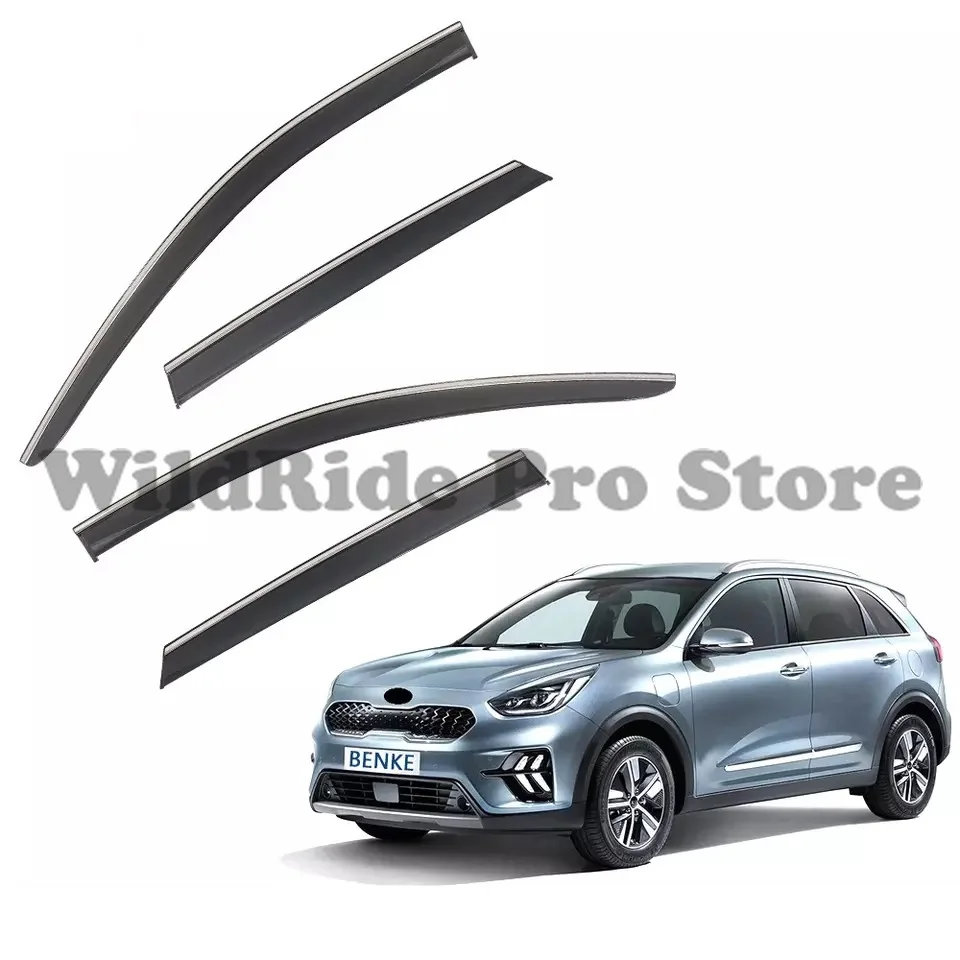 

1 set Rain Shield for 2017-2021 KIA NIRO Window Visor Car Door Rain Guard Side Windows Sun Visor Wind Deflector