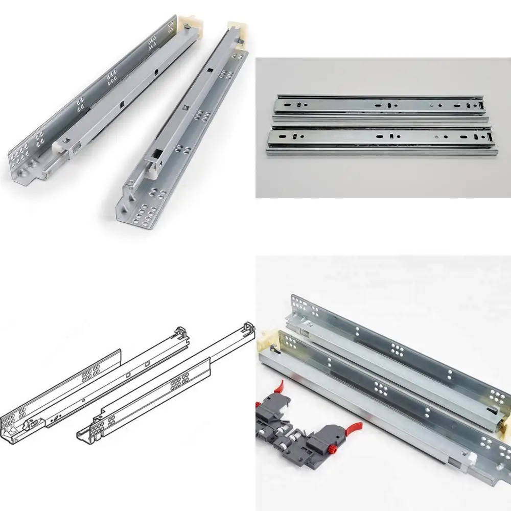 

Soft Close Full Extension Undermount Slides for 21-Inch Drawers, Concealed Mounting, Pair Set