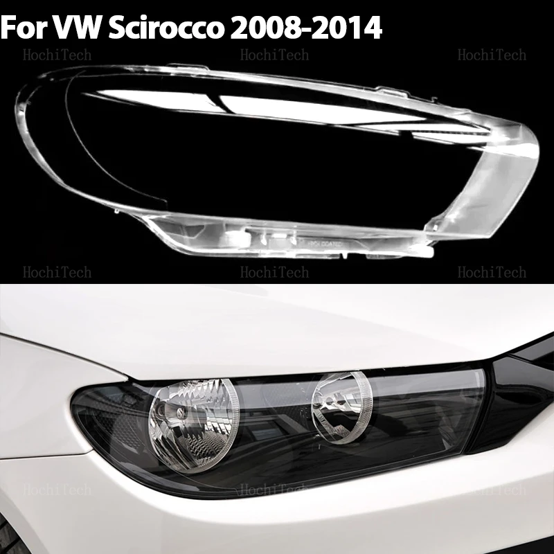 

Transparent Housing Front Headlights Lens Shell Cover Glass Lampcover Lampshade For Volkswagen VW Scirocco pre-facelift 2008-14