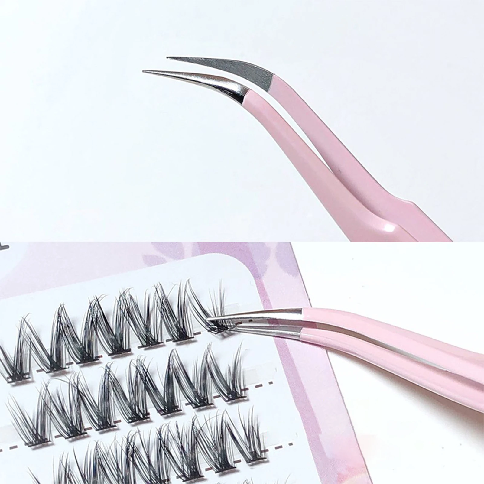 11-13 ミリメートルつけまつげ接着剤不要 DIY ラッシュエクステンションナチュラルうっすらとしたつけまつげ女性と女の子のための化粧品用品