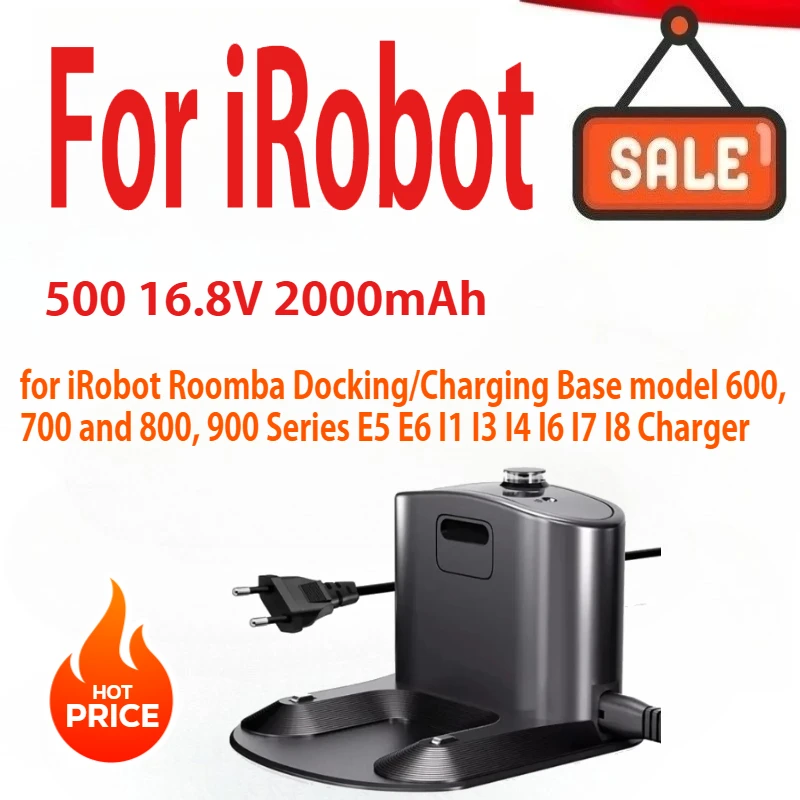 

Charger Dock for iRobot Roomba Docking/Charging Base model 500, 600, 700 and 800, 900 Series E5 E6 I1 I3 I4 I6 I7 I8 Charger