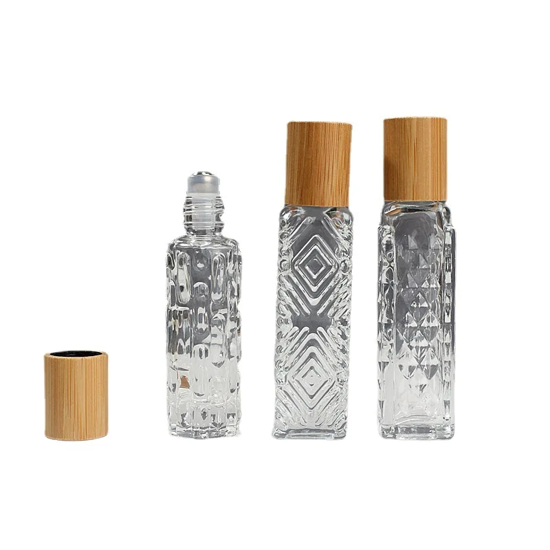 10ml Rollerball Perfume Sub-Bottling Portable Mini Essential Oil Glass Roller Bottle Sample Empty Bottle Cosmetic Containers