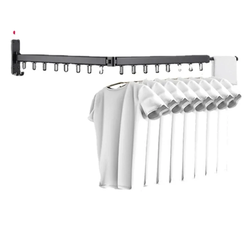 

Clothes Hanger Invisible Air Clothes Indoor Balcony Quilt Fantastic Cool Clothes Rod Wall Hanging Telescopic Coat Hanger