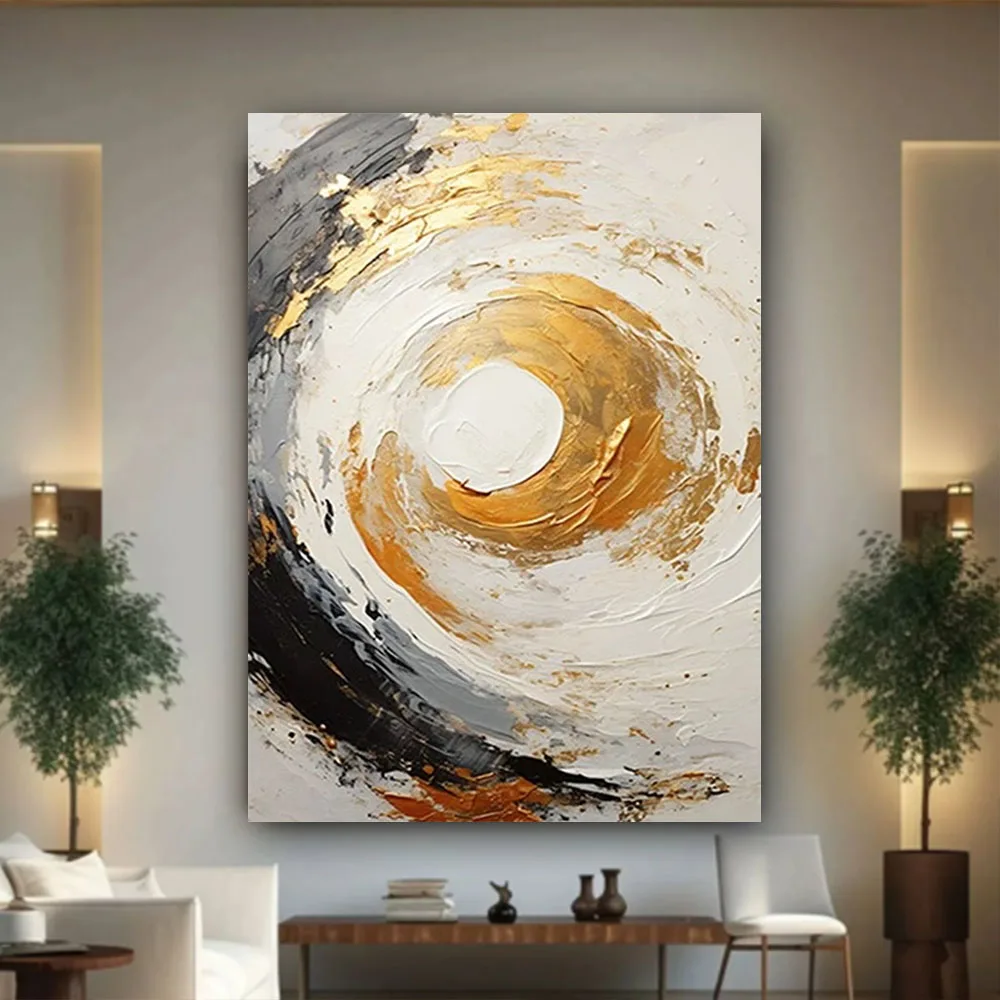 abstract sailboat oil painting boat on the sea Handmade art painting wall decor home for living room indoor decor painting gift