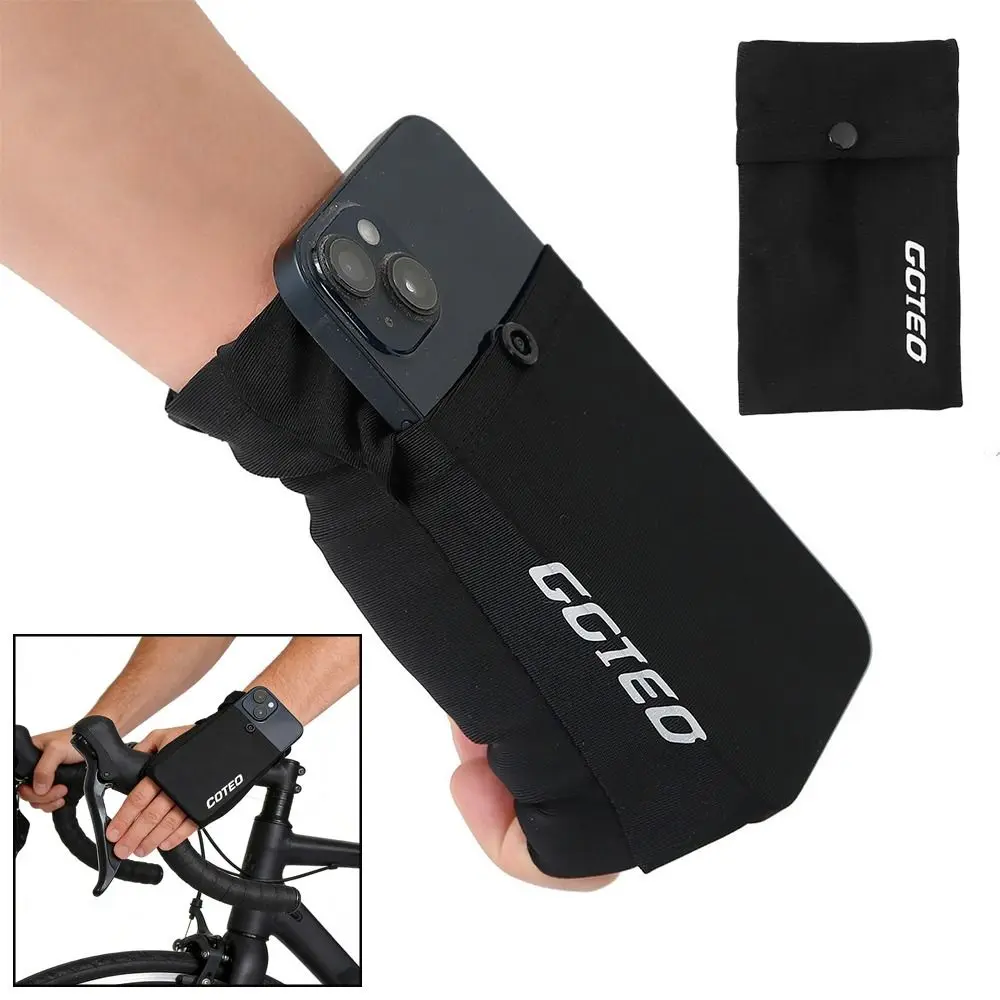 

Black Grey Sports Phone Bag Phone Protection Storage Function Wrist Phone Bag Right Left Wrist Storage Bag Outdoor Activities