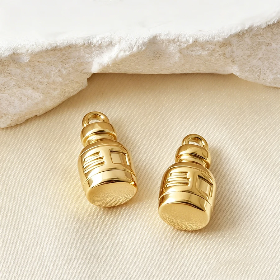 6 Stück Edelstahl-Sportanhänger: Fußball, Volleyball, Hockey, Golf, DIY-Anhänger, Tierzähne, Maitreya, Lollipop, Sortierter Schmuck – Detail 15