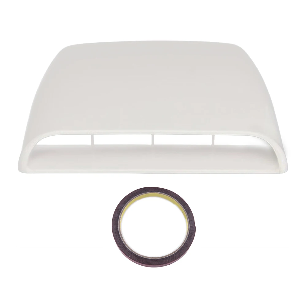 Capó de entrada de flujo de aire blanco Universal para coche, cubierta decorativa de ventilación, moldura de calcomanía, accesorios de decoración, plástico ABS