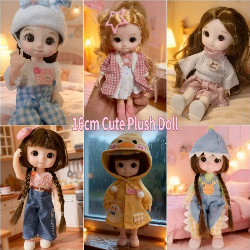 8.17cm Kawaii Doll Princess Set Toy Dress-Up BJD Cute Birthday Gift for Girls