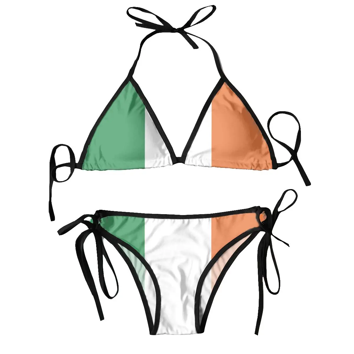 Bikini Femme 2024 Luxe Ierland Vlag Tweedelige Damesset