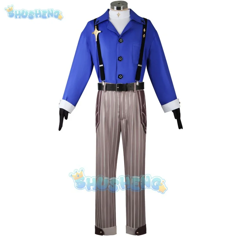 Genshin ชุดทั้งชุดคอสเพลย์อัลเบโด้ M & G อัลเบโด้ส่งผลกระทบสำหรับผู้ชายเครื่องแบบประจำวันชุดการแสดงงานปาร์ตี้