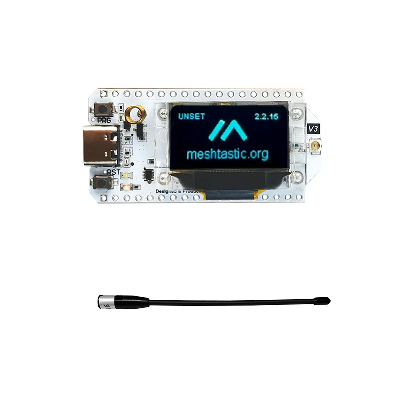 Heltec LoRa 32(V3) Dev-board with the GT-800 Whip Antenna IoT Low-power Design CP2102 Wi-Fi BLE LoRa 0.96-inch OLED Display