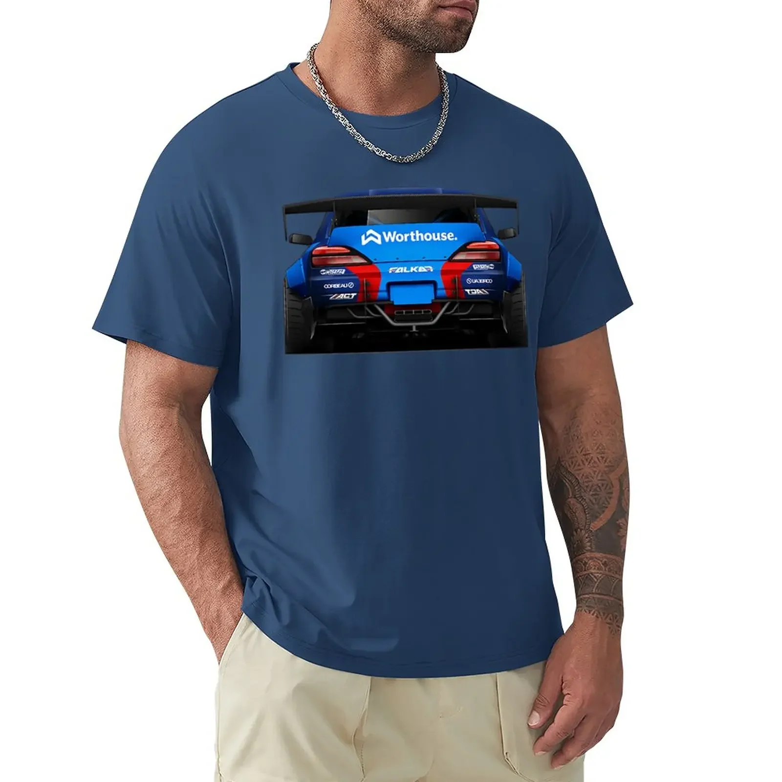 Silvia S15 James Deane #130 Formula Drift 2017 T-Shirt graphics sports fans clothes for men